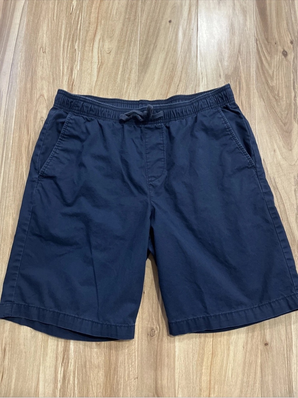 GAP Men's Navy Flat Front Drawstring Shorts